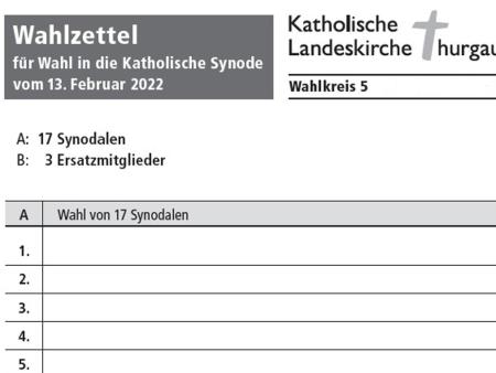 Wahl des Kirchenparlaments